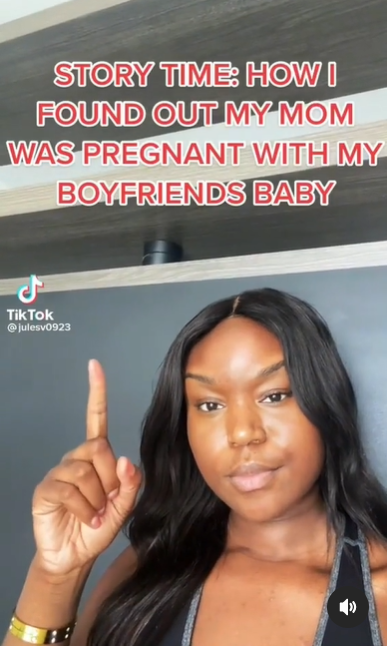 Lady narrates how she found out her mother was pregnant with her boyfriend?s baby (video)