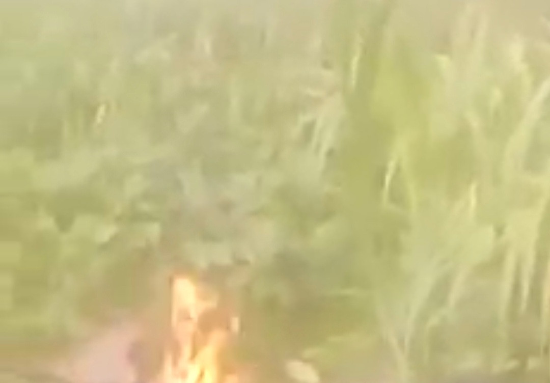 Mob sets suspected thief ablaze in Bayelsa (graphic video)