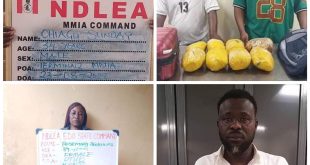 NDLEA arrests Lagos airport cleaner who allegedly leads drug syndicate