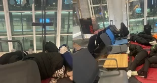 Nigeria?s Falconets stranded?at Instabul Airport in Turkey, forced to sleep on the floor (photos)