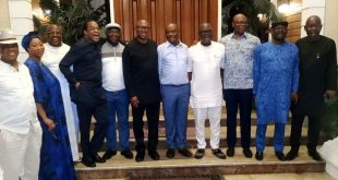 Peter Obi meets with PDP Governors and others in Rivers state