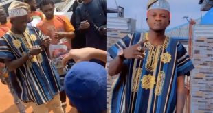Portable Conferred With Chieftaincy Title In Ogun (Video)