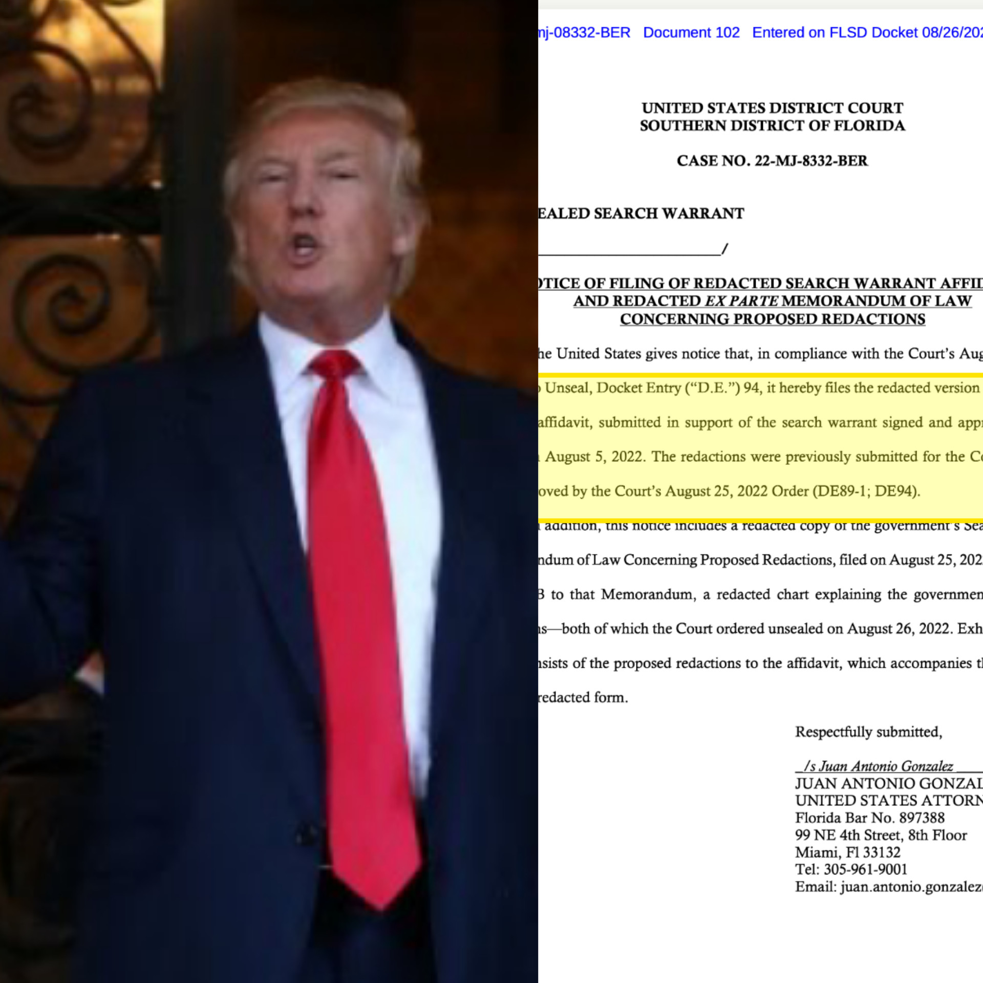 Read the highly anticipated Trump home search warrant released by the US Justice Department