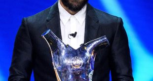 Real Madrid striker, Karim Benzema wins UEFA Men