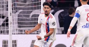 Lyon, France – February 27: Lucas Paqueta of Lyon celebrates a score that has had disallowed by VAR during the Ligue 1 Uber Eats match between Olympiq