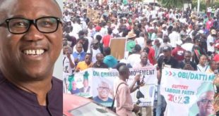 2023: Peter Obi’s Supporters Stage Massive One Million-Man March In Abuja