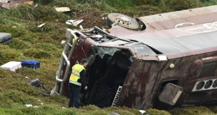 Bus carrying 27 schoolgirls to NASA space camp smashes into truck and rolls over