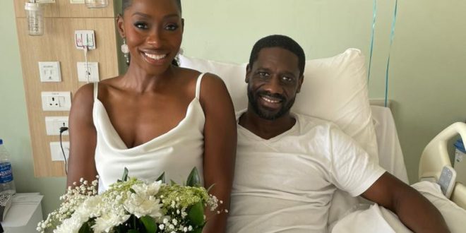 Couple get married on husband