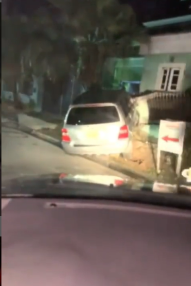 Drunk driver crashes into a house (video)