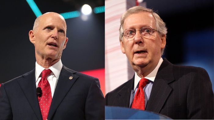 Florida Senator Rick Scott Tells Mitch McConnell To Stop Trash-Talking Candidates