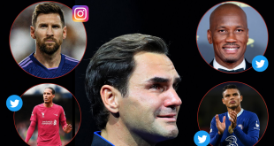How Drogba, Messi, and other  footballers have paid tribute to Roger Federer following his retirement