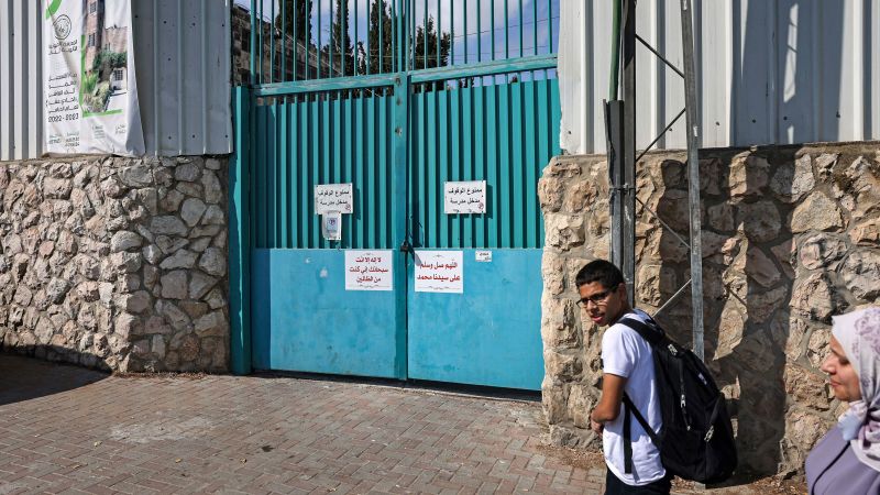 How a debate over textbooks closed 150 schools in East Jerusalem | CNN