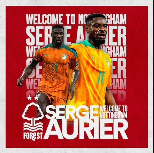 Ivorian defender Serge Aurier becomes Notttingham Forest