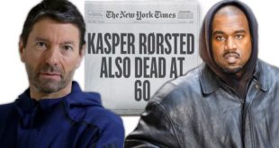 Kanye West has shared another grim post on Instagram, joking that Adidas CEO Kasper Rorsted is dead