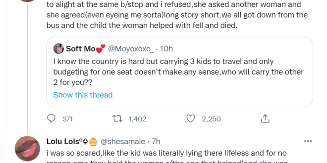 Lady narrates how a woman got into trouble after a co-passenger