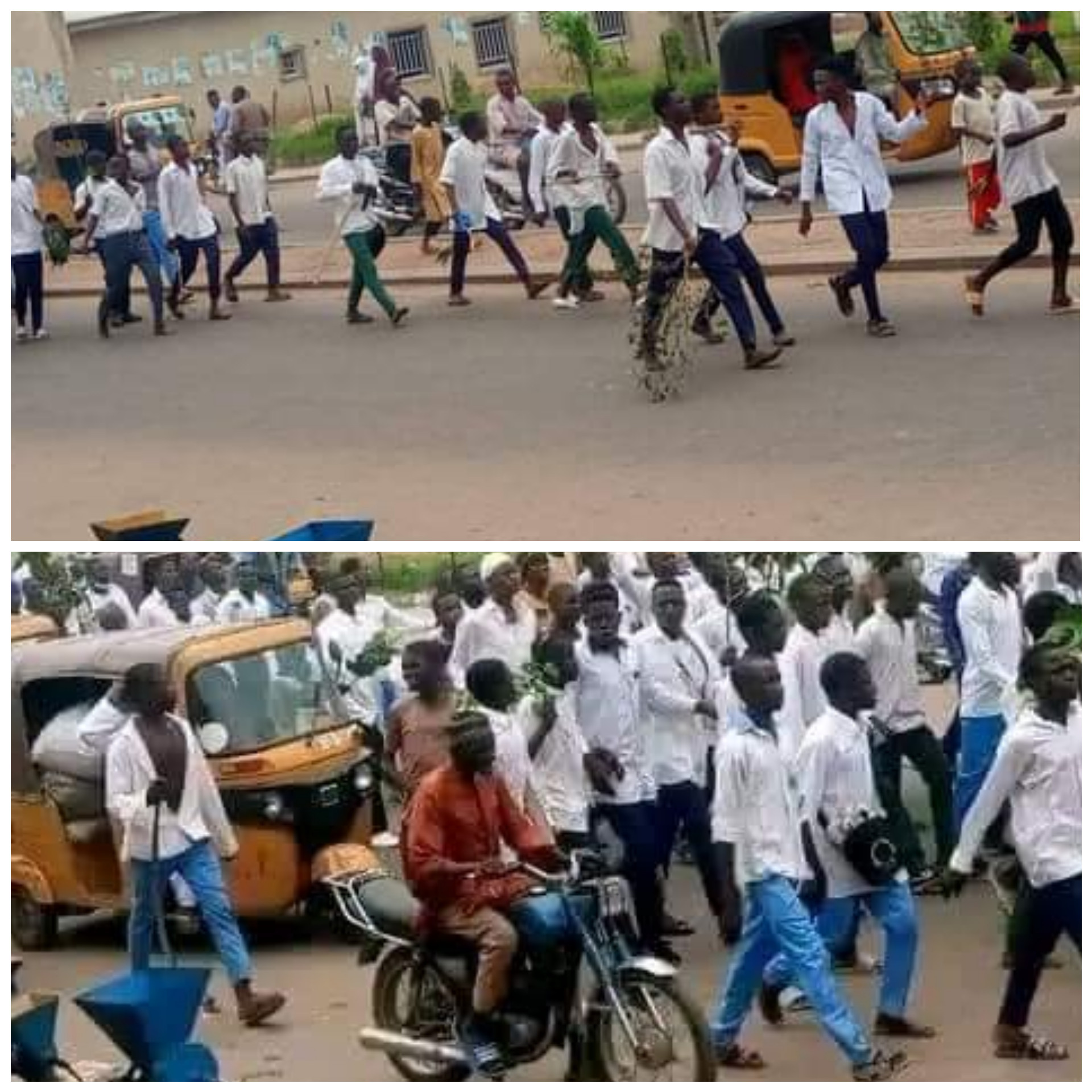 Male students protest over separation of boys and girls in Bauchi secondary schools