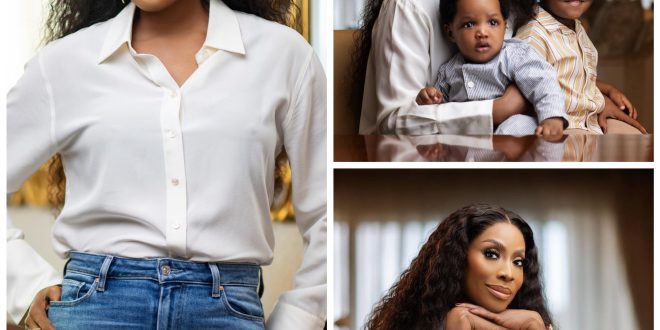 Media mogul,?Mo Abudu shares new photos of herself with her adorable grandsons as she?turns 58
