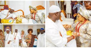 Ooni Of Ife Welcomes His New Queen, Olori Mariam Anako, Into The Palace