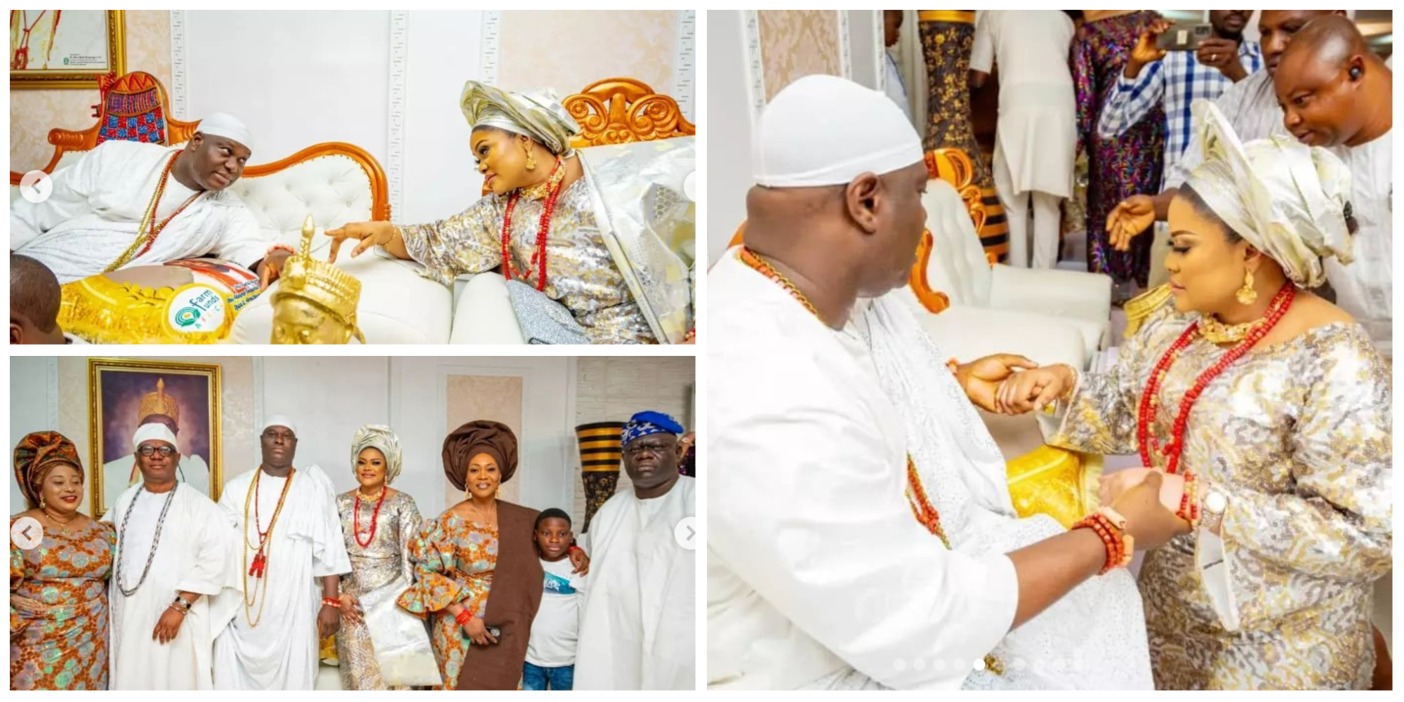 Ooni Of Ife Welcomes His New Queen, Olori Mariam Anako, Into The Palace