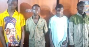 Police arrest four members of syndicate that specialize in stealing vehicle parts in Lagos