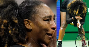 Serena Williams breaks down in tears as she crashes out of the US Open after losing to Australian, Ajla Tomljanovic in her