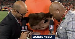 Steve Smith Sr. Warned the Browns Elf Mascot to Stop Stepping on His Jordans