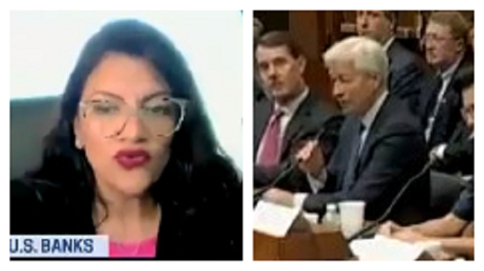 (WATCH): Clueless Dem Rashida Tlaib Gets Absolutely Smoked By JP Morgan CEO Jamie Dimon After Demanding Divestment From Fossil Fuels