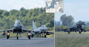 Four Russian fighter jets are intercepted after flying into Polish air space