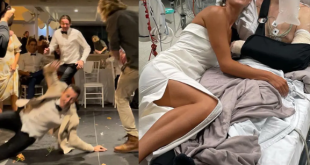Groom ends up in hospital on wedding night after suffering horrific injuries while trying to show bride how much he loves her