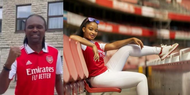 'KAN U believe it' - Super Eagles legend and wife celebrate Arsenal on top of the Premier League