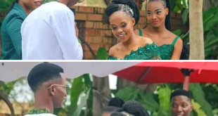 Man shares interesting caption as he posts photos of a bride, her bridesmaid and groom during wedding ceremony