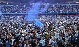 Manchester City fined by FA for pitch invasion after winning 2021-2022 Premier League title