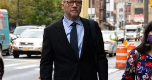 Movie producer, Paul Haggis arrives at court to face claims he raped publicist in his apartment in 2013