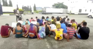 Nigerian Navy, NAPTIP and NSCDC raid brothels in Port Harcourt, rescue 50 underaged girls