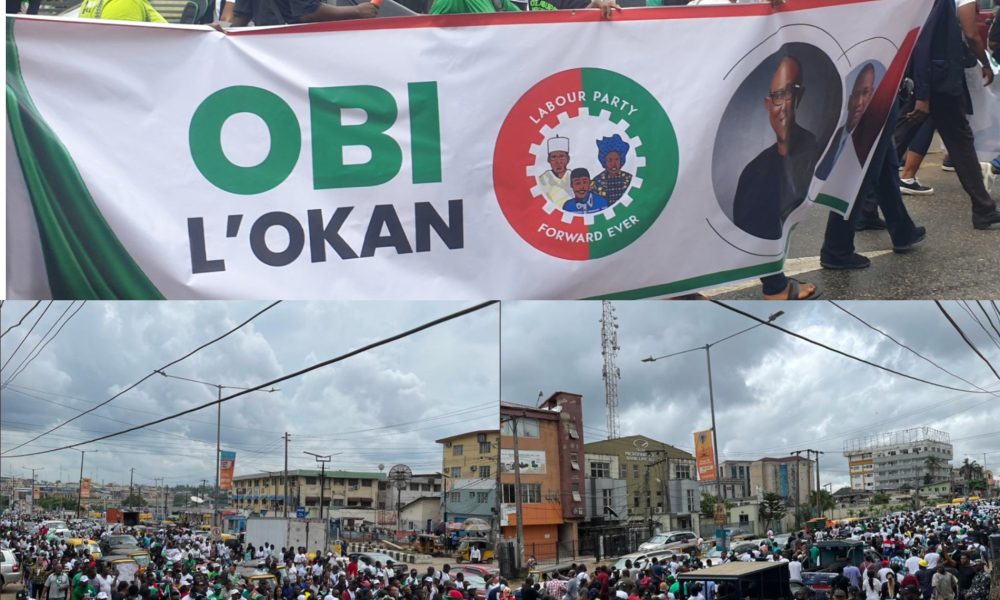 Obidients Defy Rain To Stage Massive ‘One Million March’ On Independence Day
