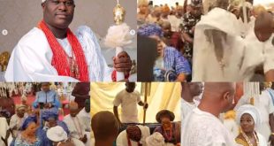 Ooni of Ife, Oba Adeyeye Enitan Ogunwusi marries his fourth wife Princess Ashley Adegoke (video)