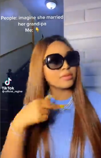 Regina Daniels has a message for those saying she married a grandpa (video)