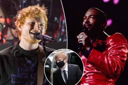 Singer, Ed Sheeran ordered to stand trial in the US over claims he copied Marvin Gaye