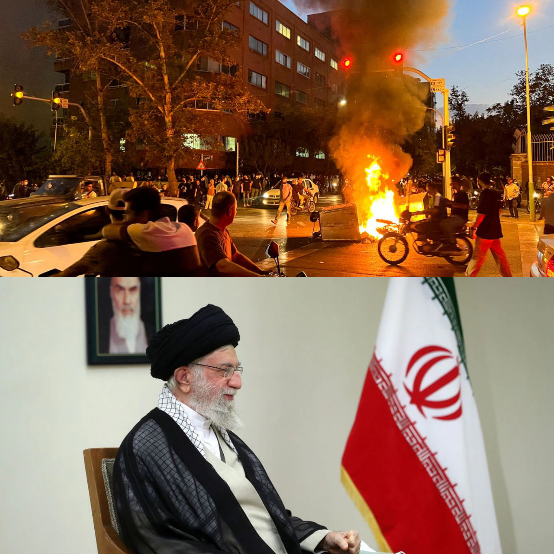 'Some people have burned the Quran, removed hijabs from veiled women' - Iran's supreme leader blames US and Israel for two weeks protests over 22-year-old Amini's death