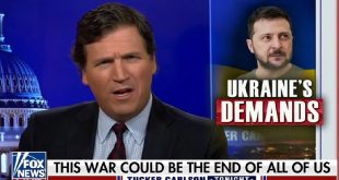 Tucker Carlson Shreds Ukraine's Zelensky For 'Shaking Down' Congress For More Money: 'Go Away, Troll'