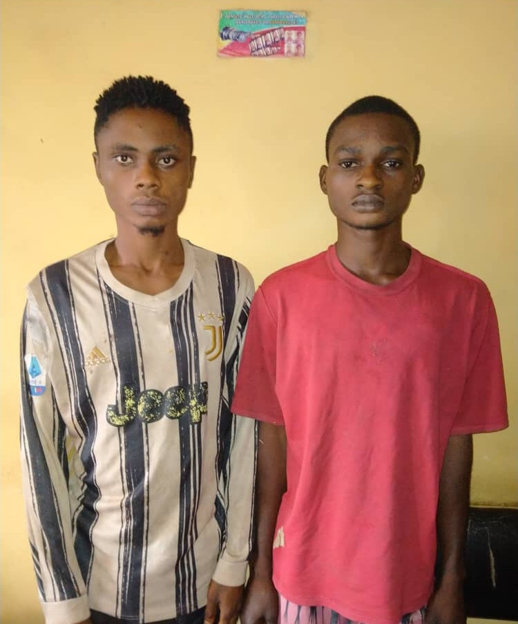 Two suspected internet fraudsters arrested in Ogun for allegedly killing 40-year-old man for money ritual