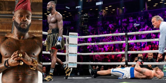 VIDEO: Deontay Wilder knocks out Robert Helenius in the 1st round with thunderous punch