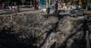 Video: Russian Missile Leaves Gaping Hole at a Kyiv Playground