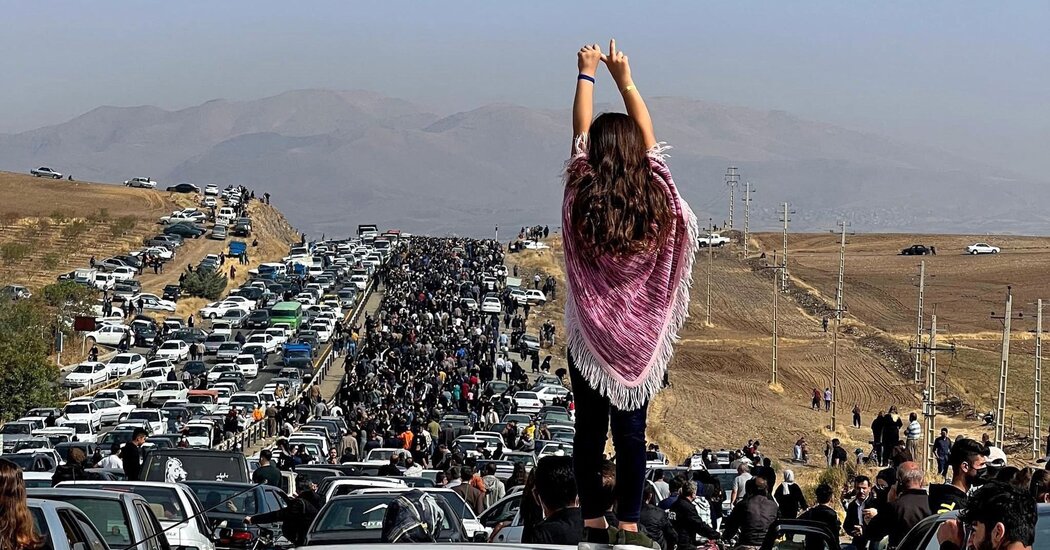 Video: Tens of Thousands Rally on Day of Mourning for Mahsa Amini in Iran