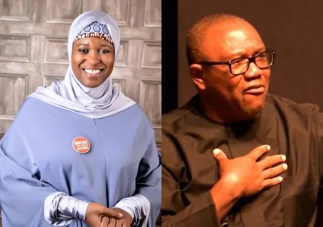Aisha Yesufu Reveals What Peter Obi Does After Every Public Outing