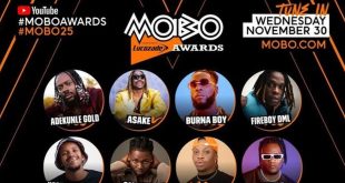Asake, Burna Boy, Adekunle Gold, Tems, Rema, Oxlade, nominated for MOBO Awards [See Full Nomination List]