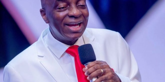 Before your son will bring another son as his wife, wake up - Bishop Oyedepo tells his church members (video)
