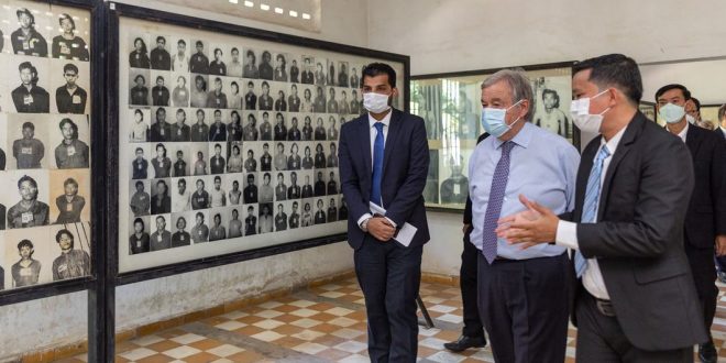 Cambodia: In visit to genocide museum, UN chief warns of the dangers of hate and persecution
