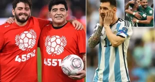 Diego Maradona Jr says people who compare his father with Lionel Messi