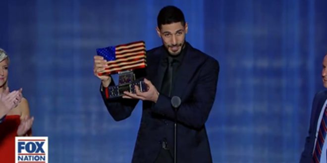 Enes Kanter Freedom Named 'Most Valuable Patriot' By FOX Nation